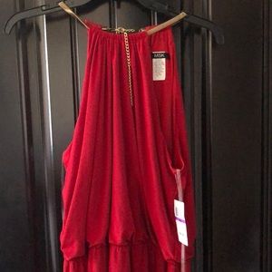 Red msk dress